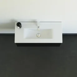 Scanbad MULTO AMBER BADMØBEL SORT 1 LÅGE 81 CM^ Badeværelsesmøbler