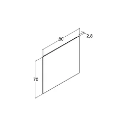Scanbad MULTO SPEJL UDEN LYSSTYRING 70 X 80 CM. Sale