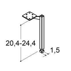 Scanbad PLAY STØTTEBEN SORT 1,5 CM