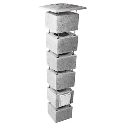 Schiedel Isokern ENKELTMODUL SKORSTEN 450 X 36 X 36 CM Ø160 MM Outlet