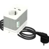 Schneider Electric INS44050 STIKKONTAKT HVID/GRÅ 0^ Stikkontakter & Afbrydere