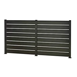 Skagen SYSTEMHEGN PANEL SORT ALUMINIUM 0.60 X 92 X 86 CM Sale
