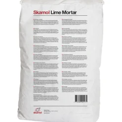 Skamowall LIME MORTAR KALKMØRTEL KNÆKKET HVID 20 KG^ Cement & Mørtel