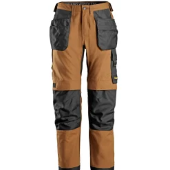 Snickers Workwear 6224 ARBEJDSBUKS 54 BRUN/SORT New
