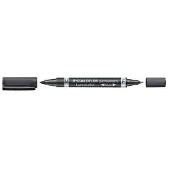 Staedtler 348 DUO, FIN/MELLEM TUSCH SORT Discount