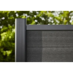 Superroof 180 CM STOLPE SORT^ Komposithegn