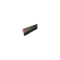 Svalk H-FORM BØRSTETÆTNINGSLISTE 50-34 - 3 METER. SORT/SØLV^ Tætningslister