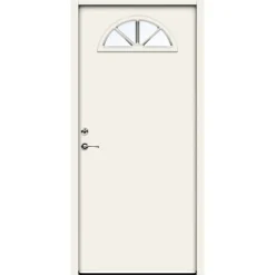 Swedoor ADVANCE-LINE CLASSIC BERLIOZ ECO FACADEDØR 77 X 948 X 2115 MM V HVID