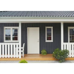 Swedoor CLEVER-LINE P-100 FACADEDØR 60 X 948 X 2115 MM H HVID^ Yderdøre