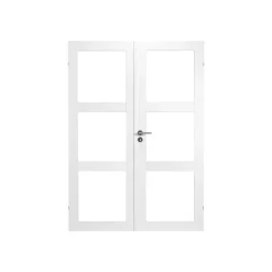 Swedoor CLEVER-LINE PURITY GW3L DOBBELT GLASDØR INKL. KARMSÆT 110 MM 17X21 Sale