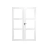 Swedoor CLEVER-LINE PURITY GW3L DOBBELT GLASDØR INKL. KARMSÆT 100 MM 17X21^ Indvendige Døre