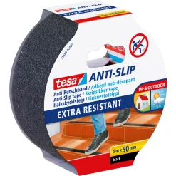 Tesa SKRIDSIKKER TAPE 5 M X 50 MM SORT^ Tape