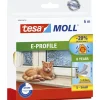 Tesa MOLL E-PROFIL TÆTNINGSLISTE 6 M X 9 MM X 4 MM HVID^ Tætningslister