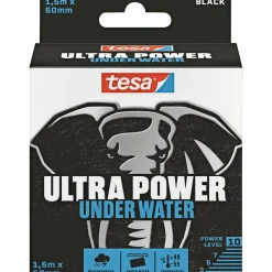 Tesa ULTRA POWER UNDER WATER REPARATIONSTAPE 50 MM X 1,5 M SORT^ Tape