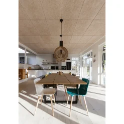 Troldtekt AKUSTIKPLADE 25 X 600 X 1200 MM FIN LYS NATUR^ Træbeton