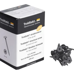Troldtekt STRUKTURSKRUE SORT 4,2X45 MM^ Træbeton