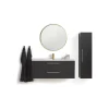 VASSO MILANO SOFTCLOSE BADMØBEL SORT 2 SKUFFER 120 CM Outlet