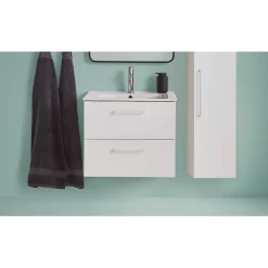 VASSO MILANO SOFTCLOSE BADMØBEL HVID 2 SKUFFER 60 CM Outlet