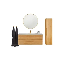 VASSO MILANO SOFTCLOSE BADMØBEL VARM EG 2 SKUFFER 120 CM^ Badeværelsesmøbler