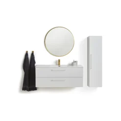 VASSO MILANO SOFTCLOSE BADMØBEL HVID 2 SKUFFER 120 CM Online