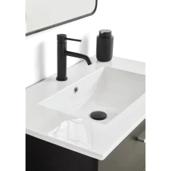 VASSO MILANO SOFTCLOSE BADMØBEL SORT 2 SKUFFER 60 CM^ Badeværelsesmøbler