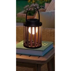 Veli Line MARBELLA SOLCELLE LANTERNE BRUN/SORT 24 CM Online