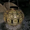 Veli Line MARRAKECH SOLCELLE LANTERNE KOBBERFARVET 23 CM^ Solcellelamper