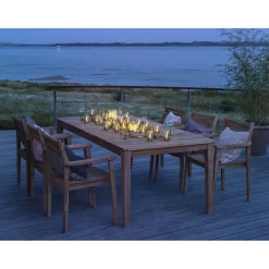 Veli Line 3-PAK FLAMME SOLCELLE BORDLAMPE STÅL 11 CM New