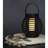 Veli Line RATTAN FLAME SOLCELLE LANTERNE BRUN 16 CM^ Solcellelamper
