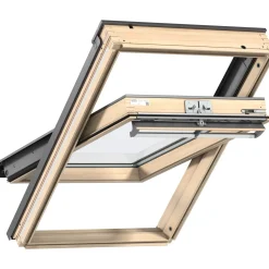 Velux INTEGRA ELEKTRISK VIPPEVINDUE KLARLAKERET TRÆ 78 X 140 CM GGL MK08 206821 Best