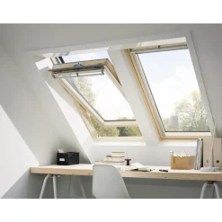 Velux INTEGRA ELEKTRISK VIPPEVINDUE KLARLAKERET TRÆ 78 X 140 CM GGL MK08 206821 Best