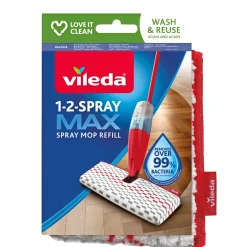 Vileda 1-2 SPRAY MAX REFIL VÅDMOPPE H:24CMXD:2,5CMXB:15,6CM I PAKKEN Hot