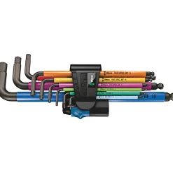 Wera 950/9 MULTICOLOUR HF1 STIFTNØGLESÆT 1,5-10 MM 9 DELE^ Fastnøgle