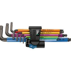 Wera 950/9 MULTICOLOUR HF1 STIFTNØGLESÆT 1,5-10 MM 9 DELE^ Fastnøgle