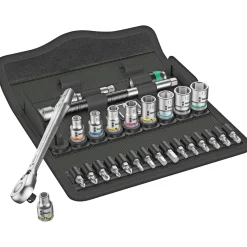 Wera ZYKLOP 8100SA 8 TOPNØGLESÆT 90X205X55 MM 28 DELE^ Fastnøgle