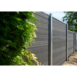 Wimex LIVØ PRIME V-PROFIL HEGNSFAG MAT SORT 189.50 X 180 CM