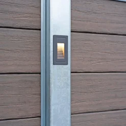 Wimex STOLPE MED LYS TILBEHØR GALVANISERET 8 X 8 CM^ Komposithegn