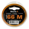 Work>it PAKKE TAPE 48 MM SØLV/SORT^ Tape
