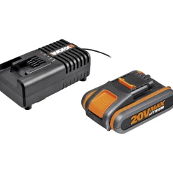 Worx WA3604 BATTERISÆT 20V 4 AH^ Batterier & Ladere