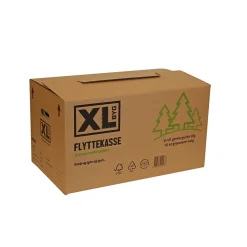 XL-BYG ENKELTBØLGE FLYTTEKASSE 600X372X344 MM^ Flyttekasser & Tilbehør