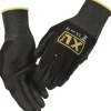 XL-BYG FLEXIBLE 006.90 ARBEJDSHANDSKE CE 10 SORT 1 PAR New